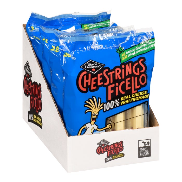 Black Diamond Ficello Mozzarella String Cheese - (140 eaches x 21g) - #1279254