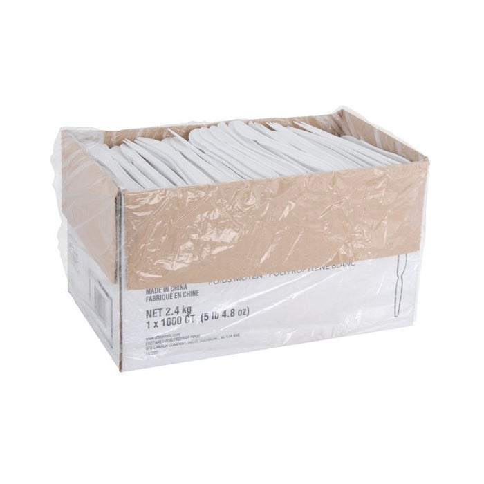Knives, White Plastic Knives, 1000 Knives/case, #1157836