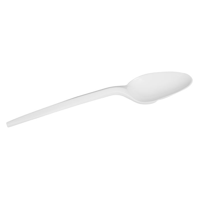 Spoons, White Plastic Tea Spoons, 1000 Spoons/case, #1222723
