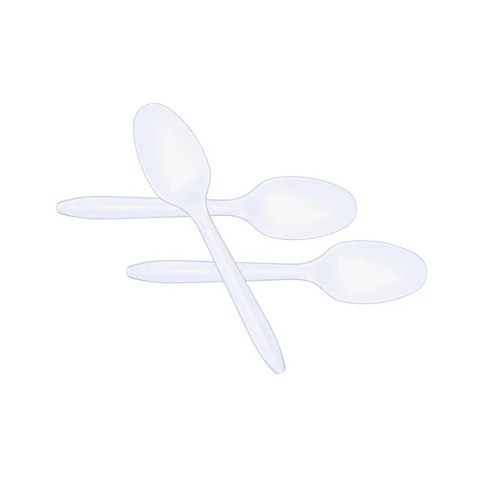 Spoons, White Plastic, 1000 units/case, #1157838