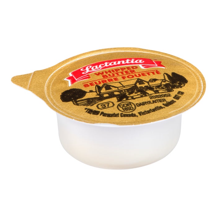 Butter, Salted Whipped Butter Cups, 4.5g each, 600 cups/case, #1080923, CANADA