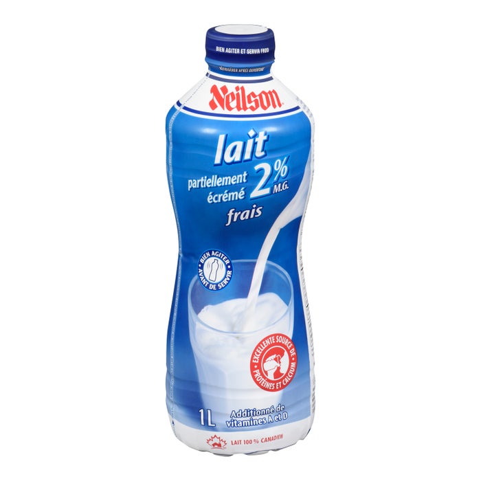 Milk, Shelf Stable 2%, Neilson, 1 Liter x 6/case, #1463127, CANADA