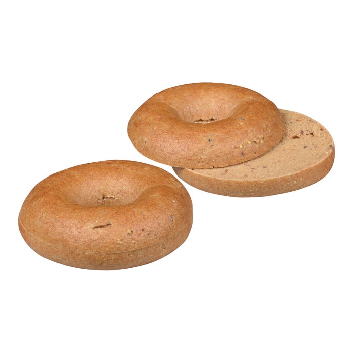 Bagels, 3.5oz Sliced, Multigrain Bagels, Frozen (50 bagels per case) - #1455049, CANADA