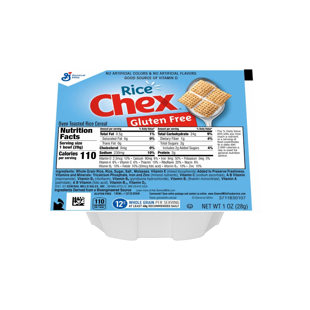 Cereal, Rice Chex, Individual 20g Bowls (96 bowls per case) #1205397